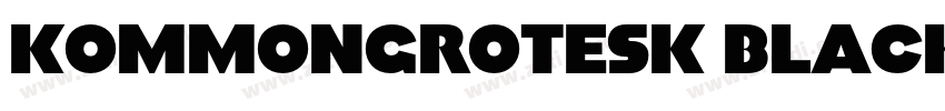 KommonGrotesk Black字体转换